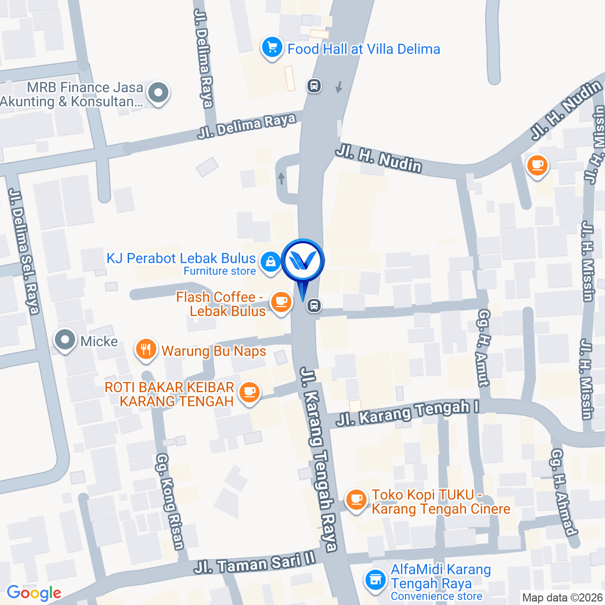 Peta Lokasi Jl. Karang Tengah Raya Selatan - Lebak Bulus, Jakarta Selatan