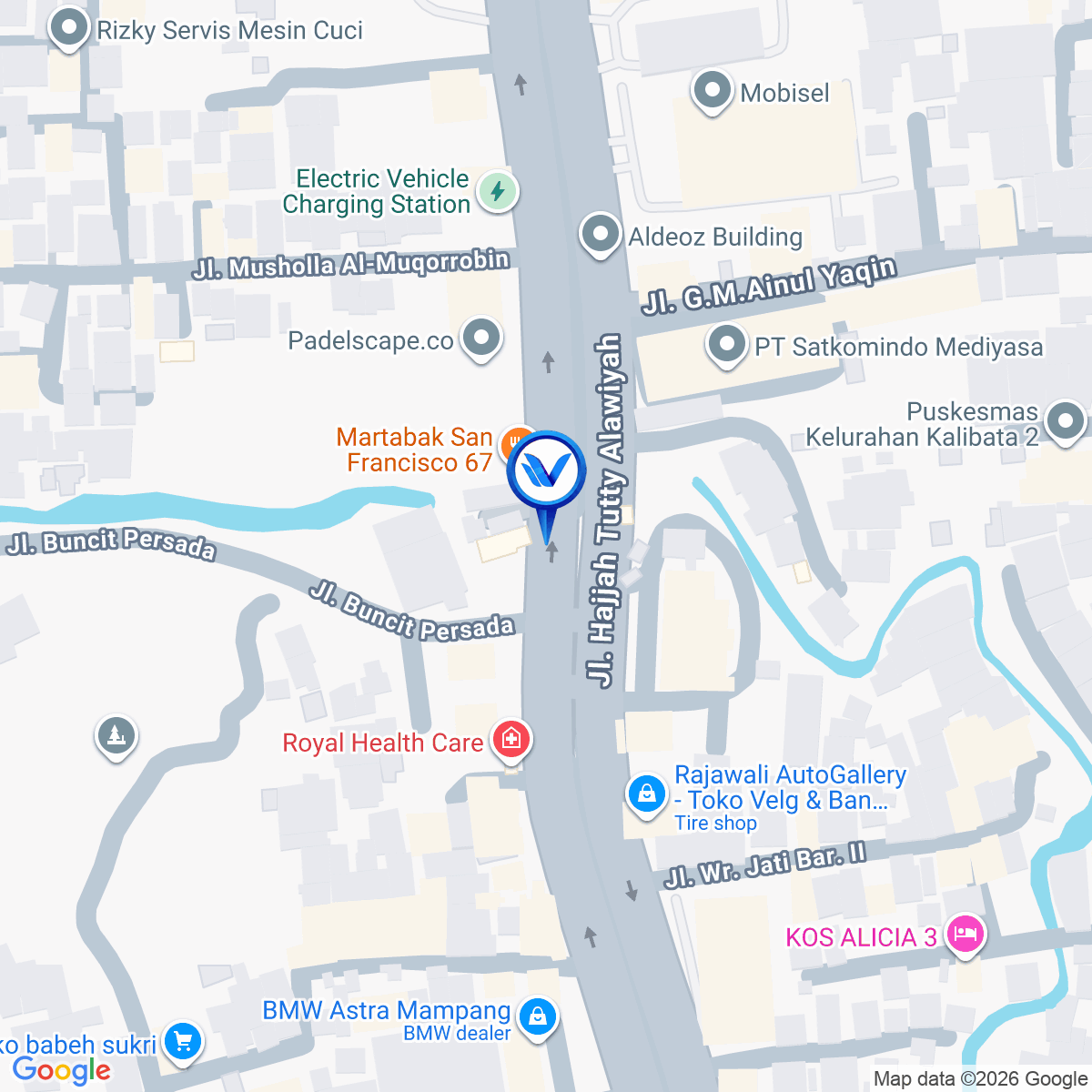 Peta Lokasi Jl. Buncit Raya - Pancoran, Jakarta Selatan