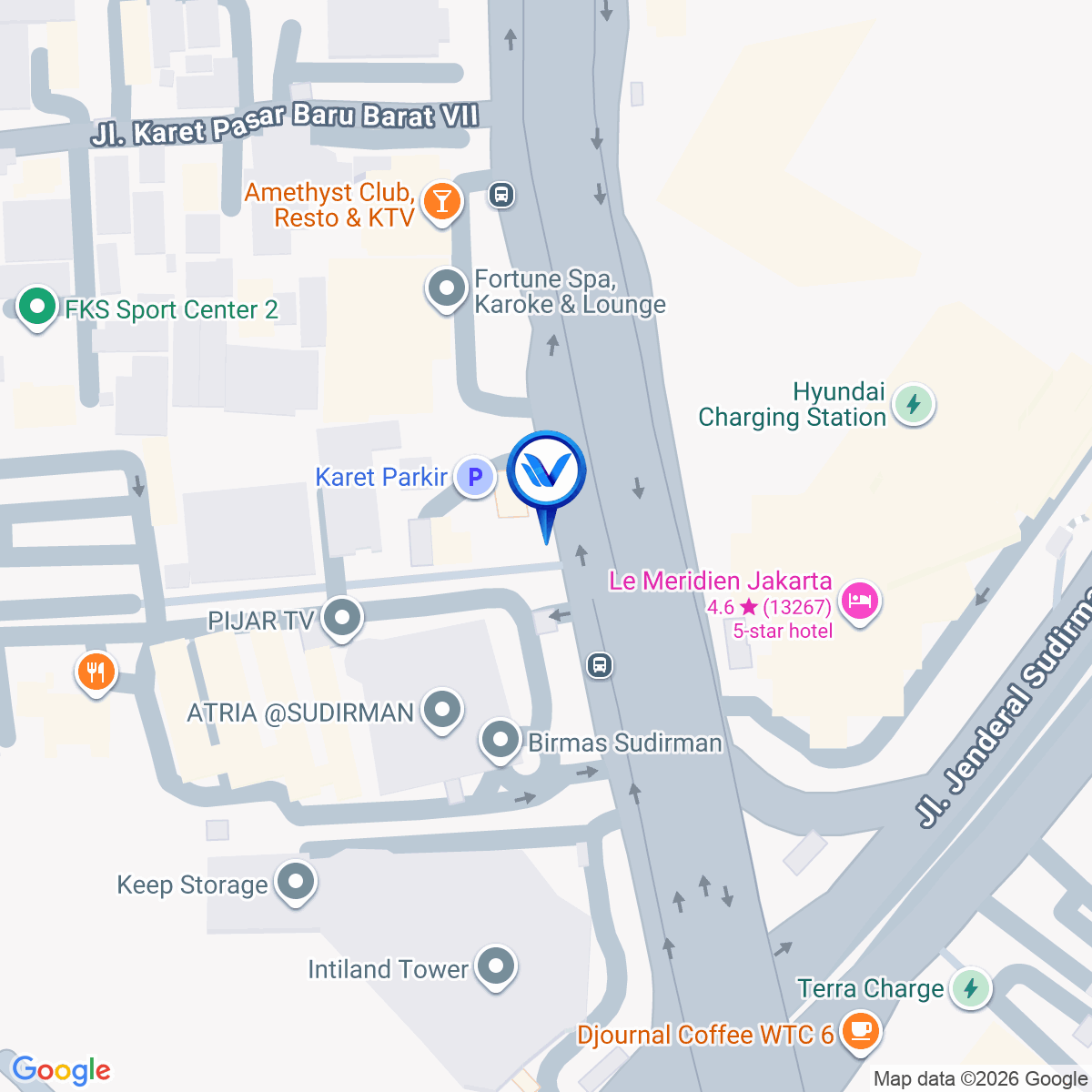 Peta Lokasi Jl. KH. Mas Mansyur, Jakarta Pusat
