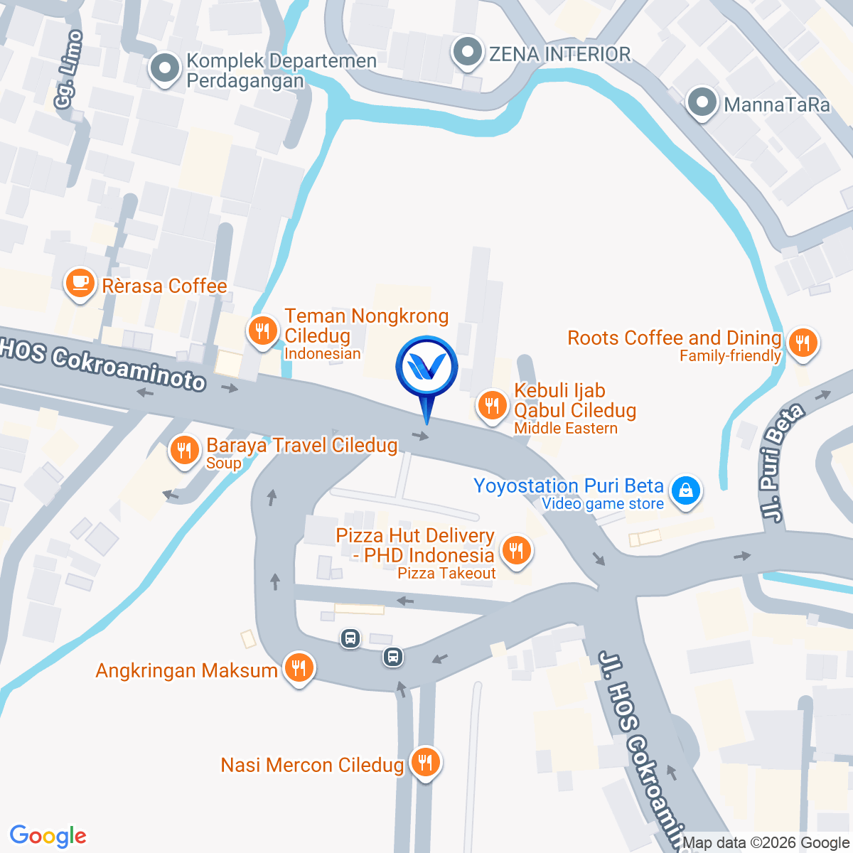 Peta Lokasi Jl. Ciledug Raya No.3 (Dekat Perumahan Puri Beta), Tangerang
