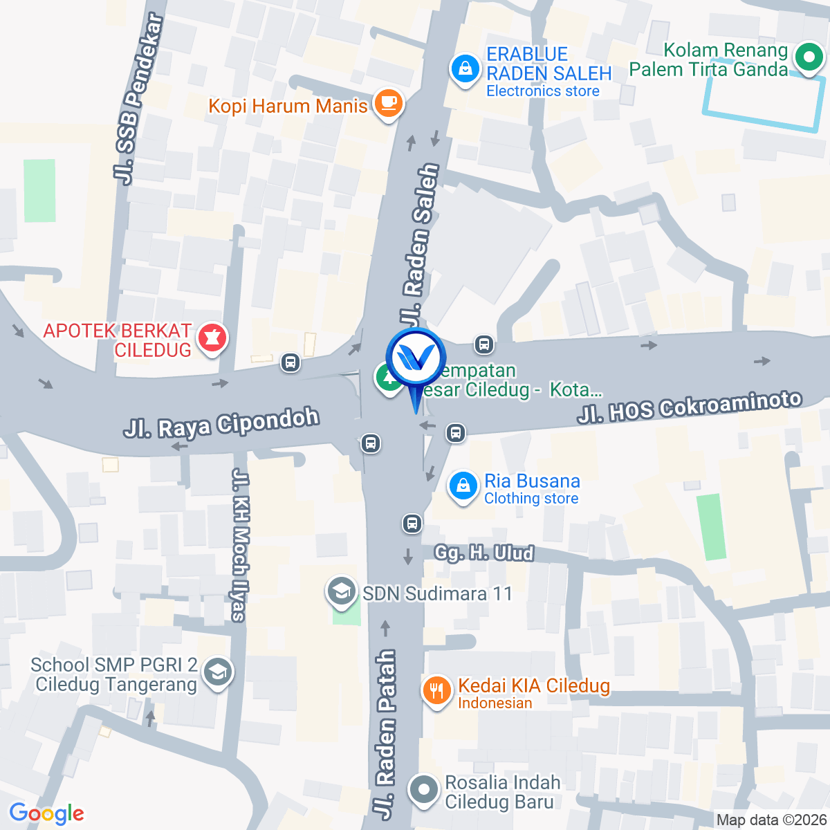 Peta Lokasi Jl. Raya Hasyim Asyahri ( Perempatan Ciledug), Tangerang Kota