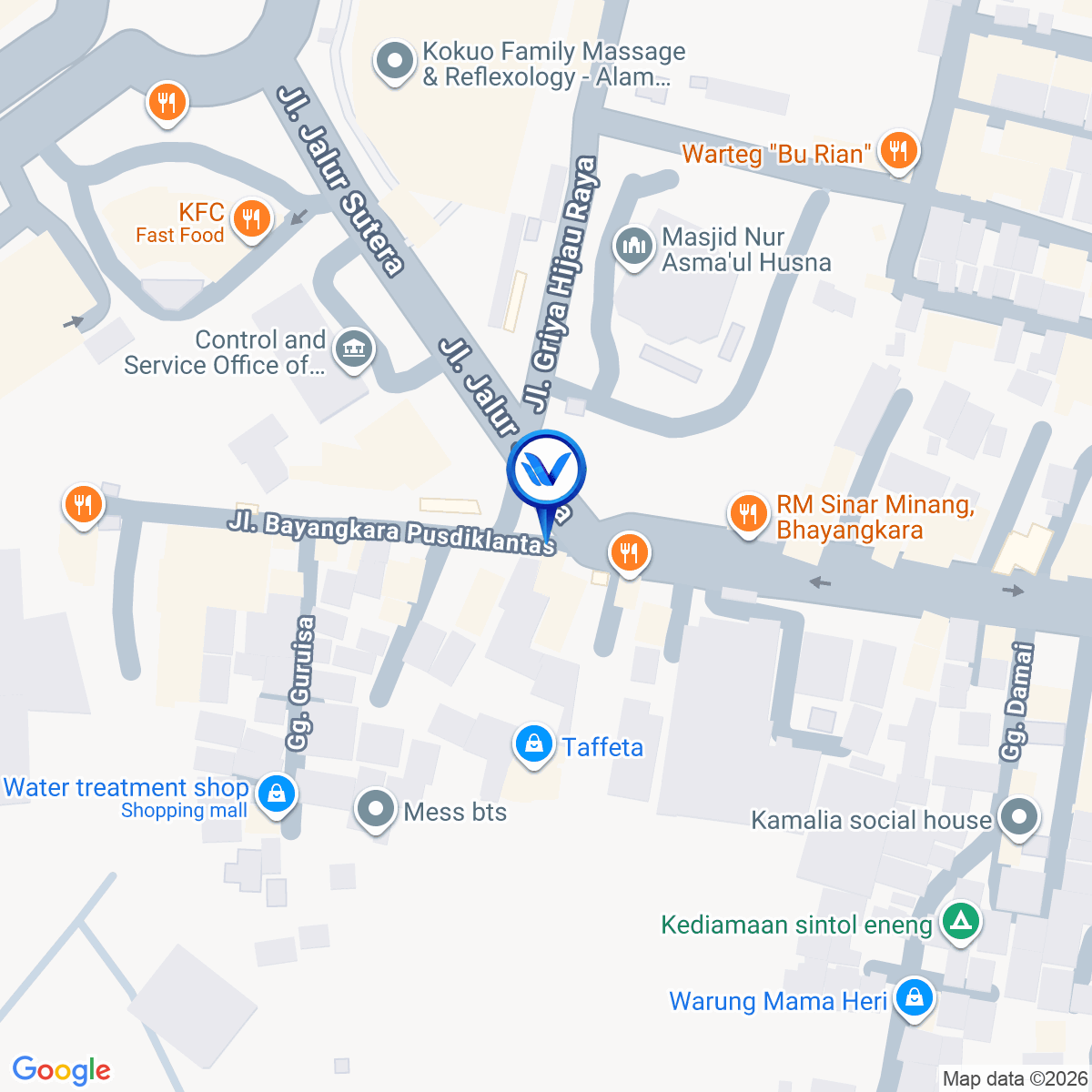 Peta Lokasi Jl. Bhayangkara - Alam Sutera, Tangerang