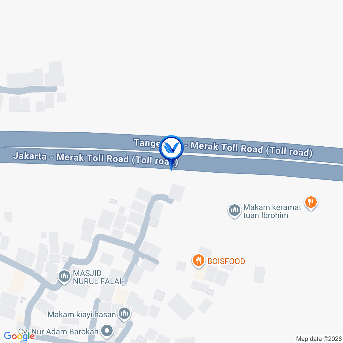 Peta Lokasi Jl. Tol Tangerang Merak (KM 30+800 Sebelum Exit Tol Cikupa), Tangerang