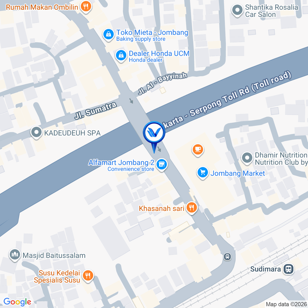 Peta Lokasi Jl. Raya Pasar Jombang, Tangerang Selatan