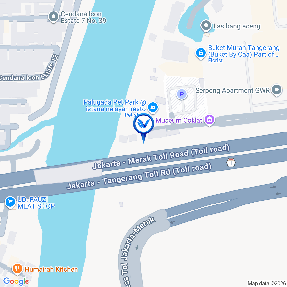 Peta Lokasi Jl. Tol Tangerang - Jakarta (Sebelum Exit Tangerang - Serpong), Tangerang