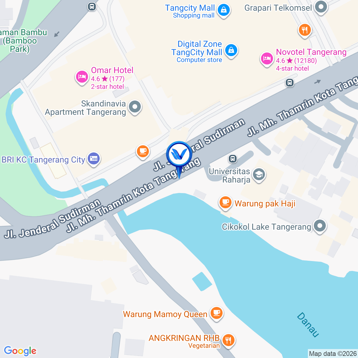 Peta Lokasi Jl. Jend. Sudirman (Tangcity), Tangerang