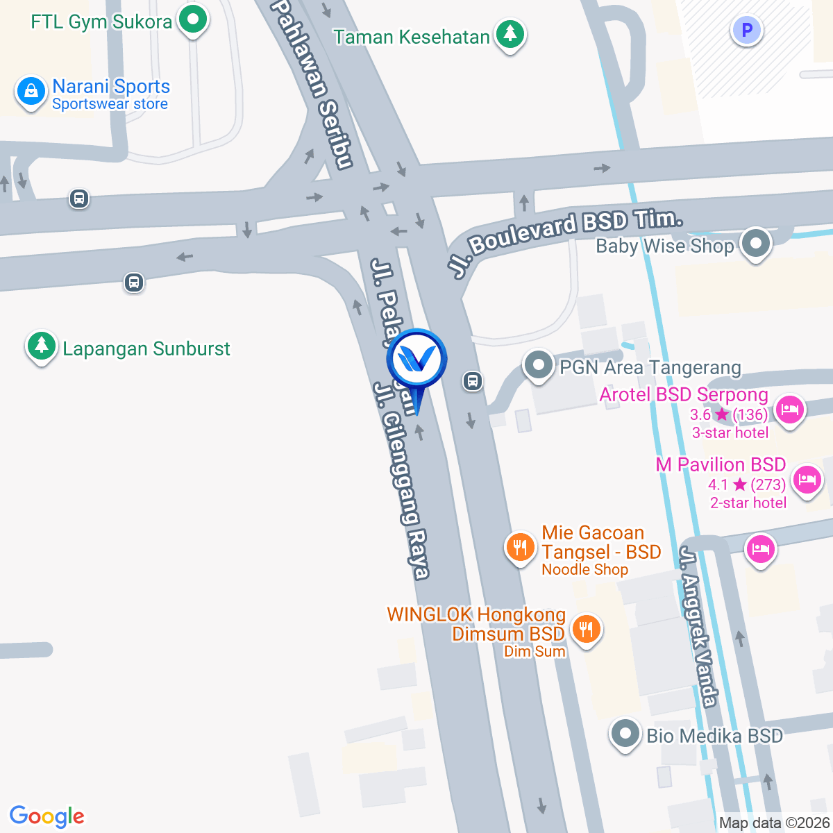 Peta Lokasi Jl. Subjianto joyohadikusumo, Tangerang Selatan