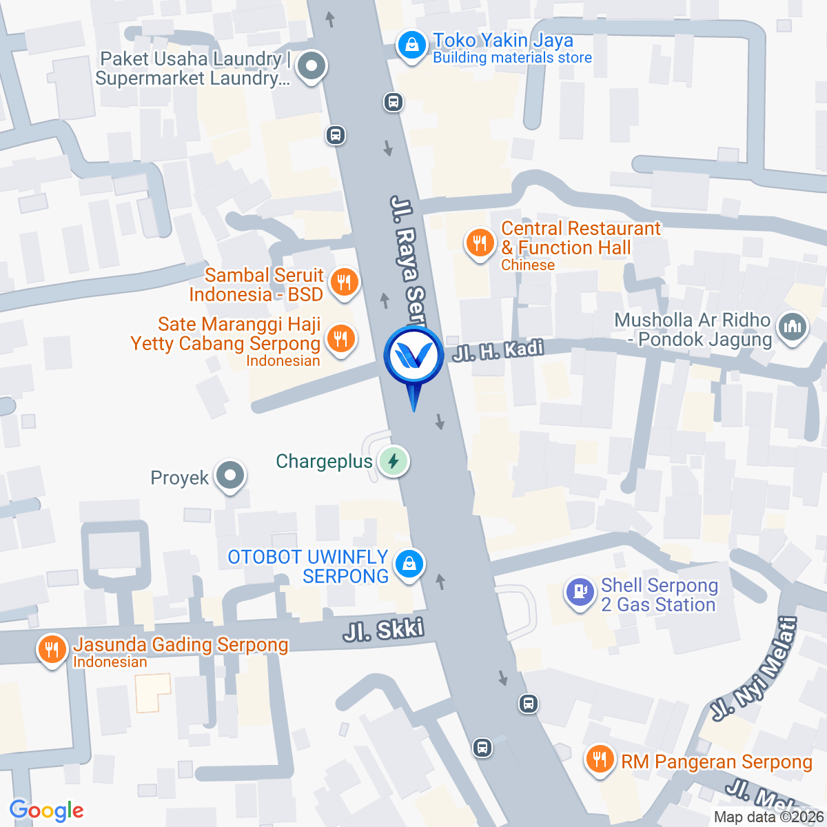 Peta Lokasi Jl. Raya Serpong (Indomaret Assobirin), Tangerang Selatan