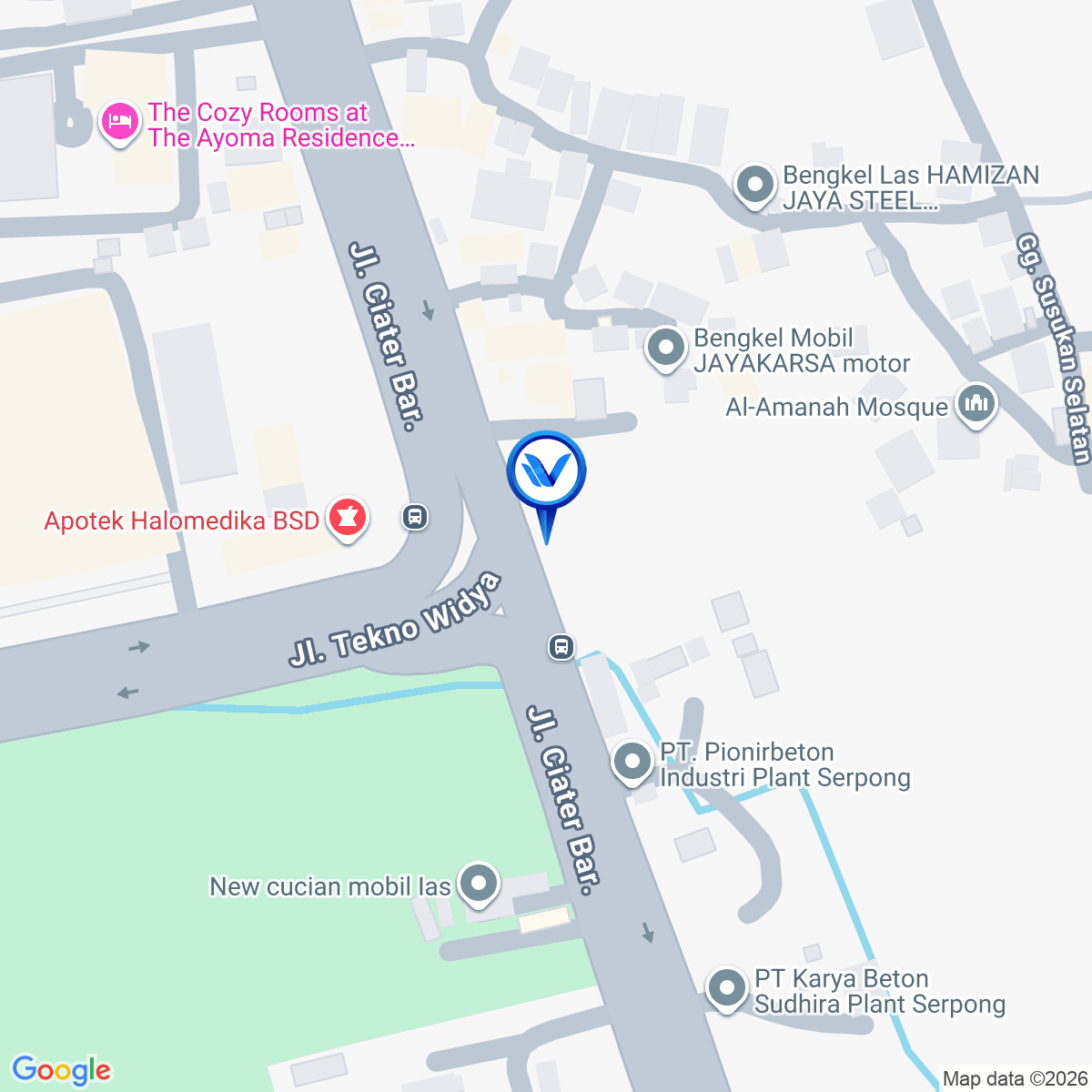 Peta Lokasi Jl. Ciater Barat - Dekat Taman Tekno Kec. Serpong, Tangerang Selatan