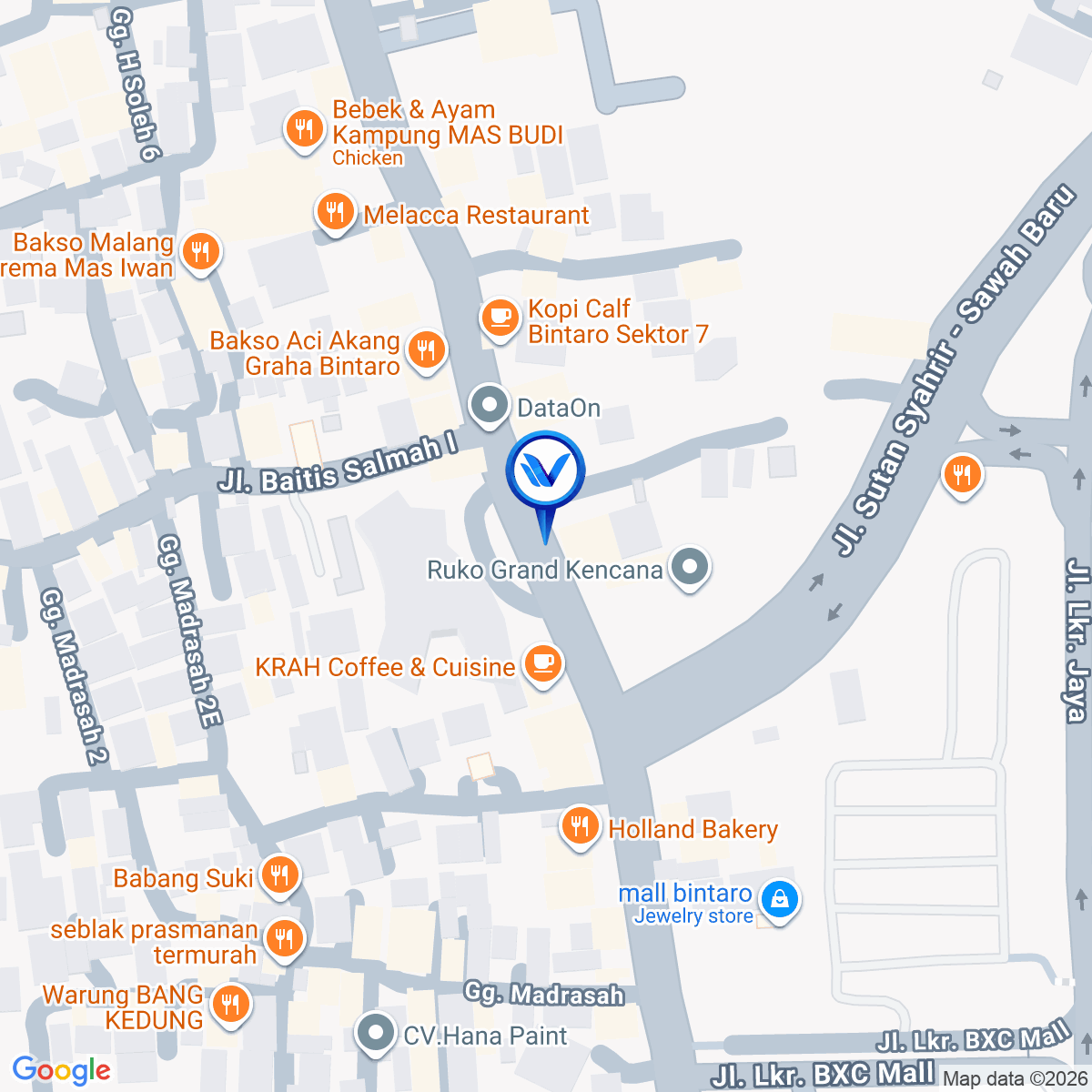 Peta Lokasi Jl. Tegal Rotan Raya (Lampu Merah), Tangerang