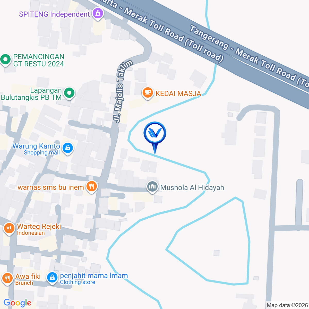 Peta Lokasi Jl. Raya Pantura (Exit Tol Bitung), Tangerang