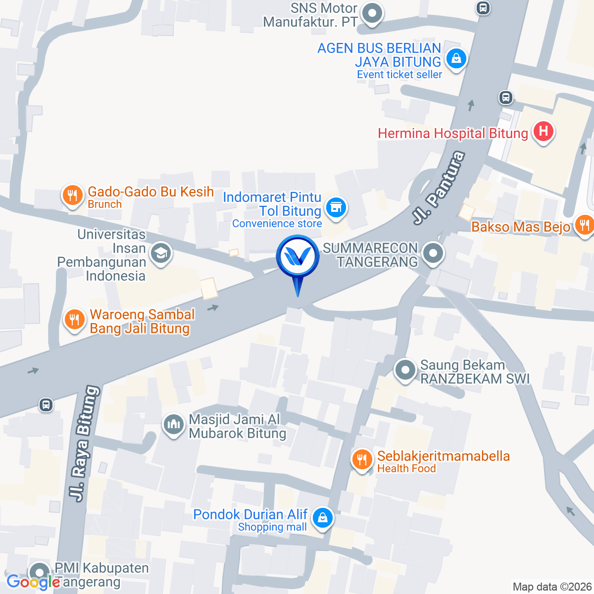 Peta Lokasi Jl. Raya Serang Kadu Jaya (Pertigaan Bitung), Tangerang