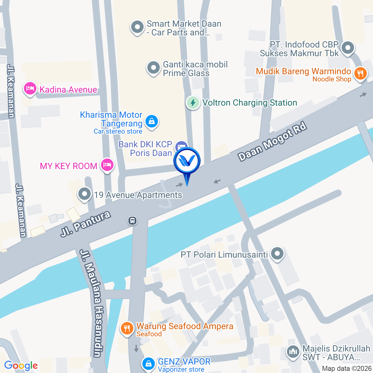 Peta Lokasi Jl. Raya Daan Mogot - Dekat Pertigaan Poris, Kota Tangerang