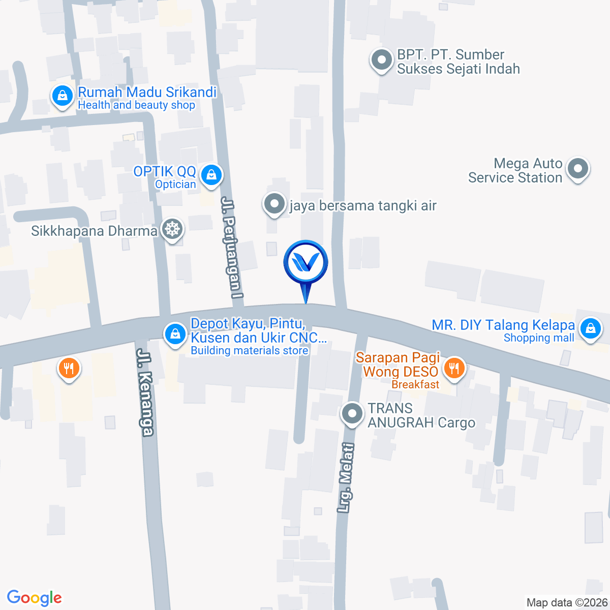 Peta Lokasi Jl. Lintas Sumatera Palembang Km 16, Sumatera Selatan