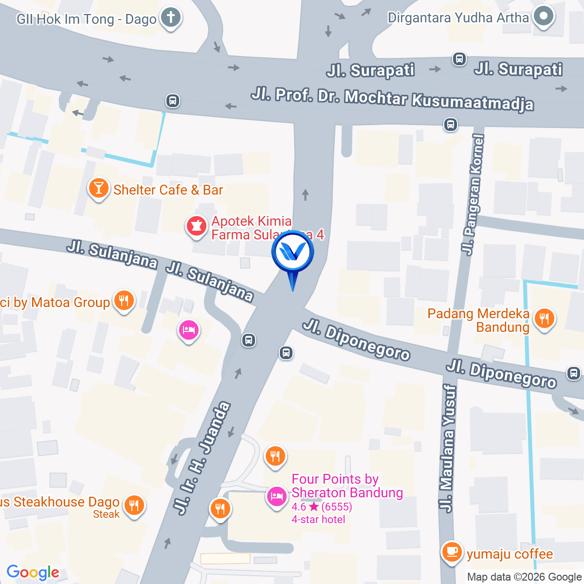 Peta Lokasi Jl. Ir. H. Juanda No.71, Bandung