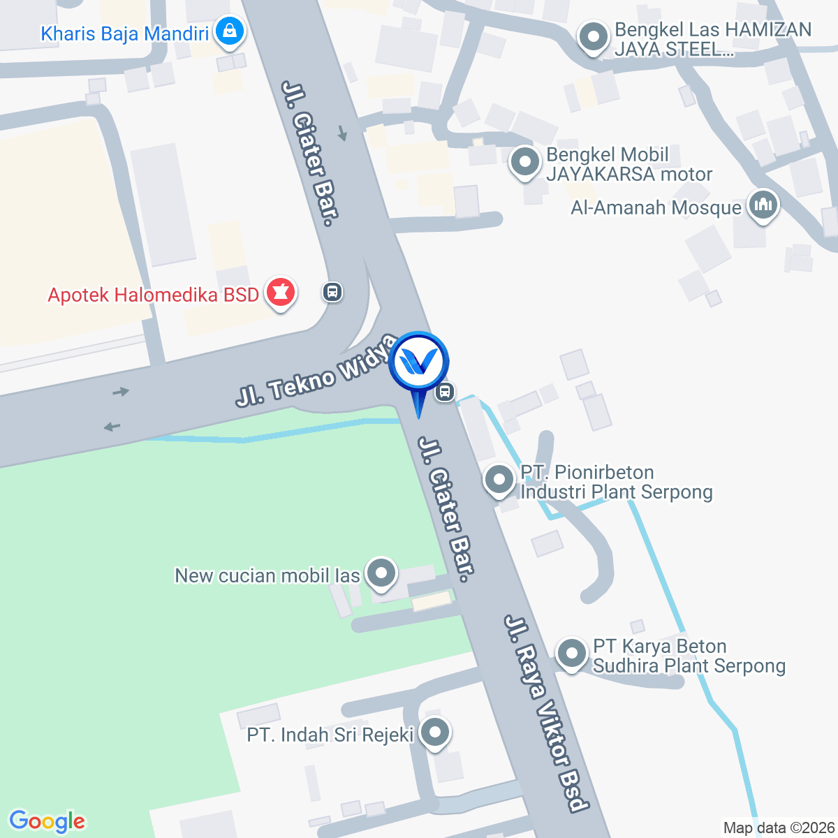 Peta Lokasi Jl. Ciater Barat (Pertigaan Tekno), Tangerang Selatan