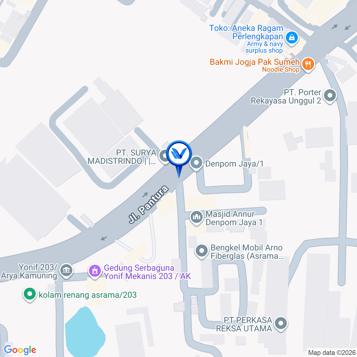 Peta Lokasi JL. Gatot Subroto, Tangerang