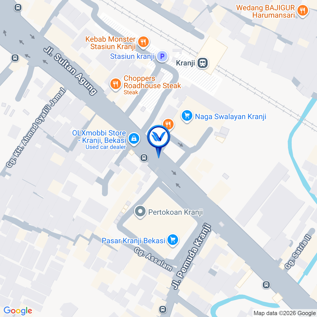 Peta Lokasi JL. Jend Sudirman - Kranji, Bekasi