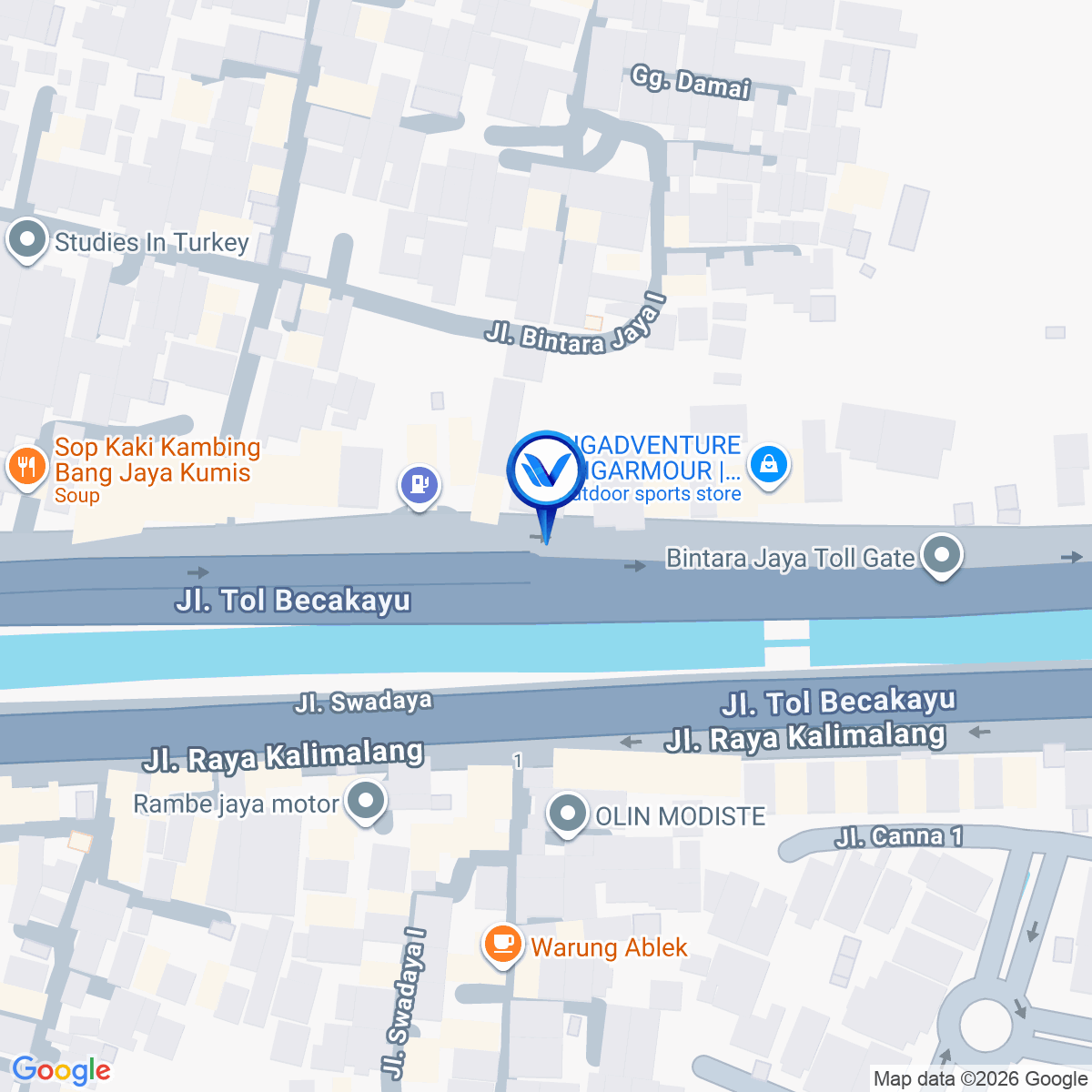 Peta Lokasi JL. Raya Kalimalang ( Depan SPBU Shell Sumber Artha ), Bekasi