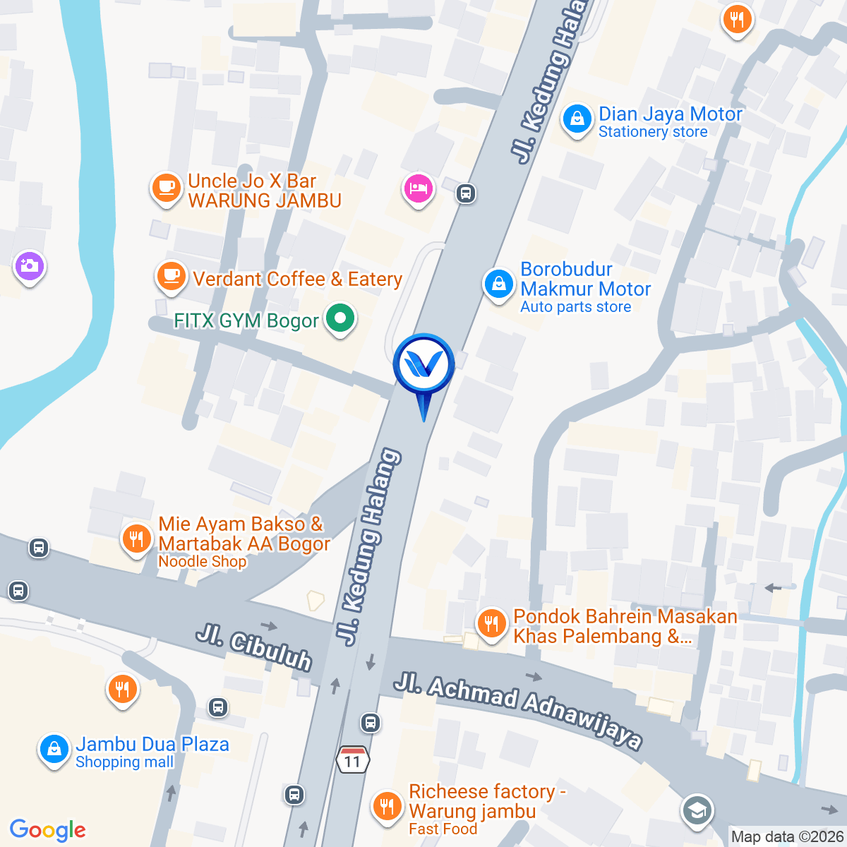 Peta Lokasi Jl. KS. Tubun (Dekat Toko Tenaga Baru), Bogor