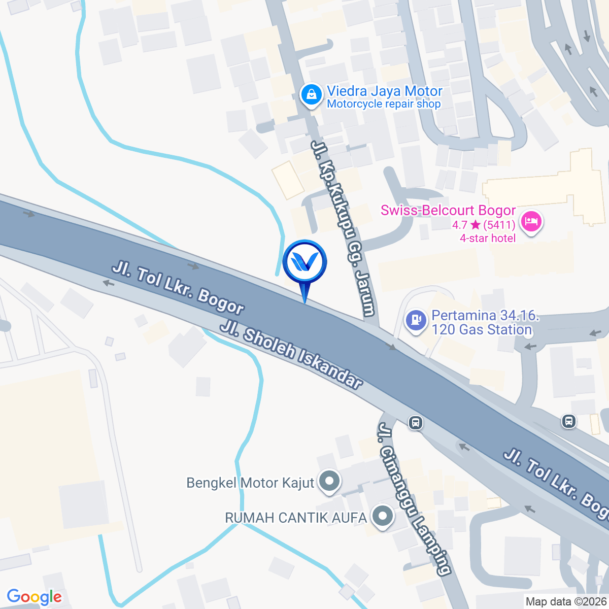 Peta Lokasi JL. Raya Sholeh Iskandar, Bogor