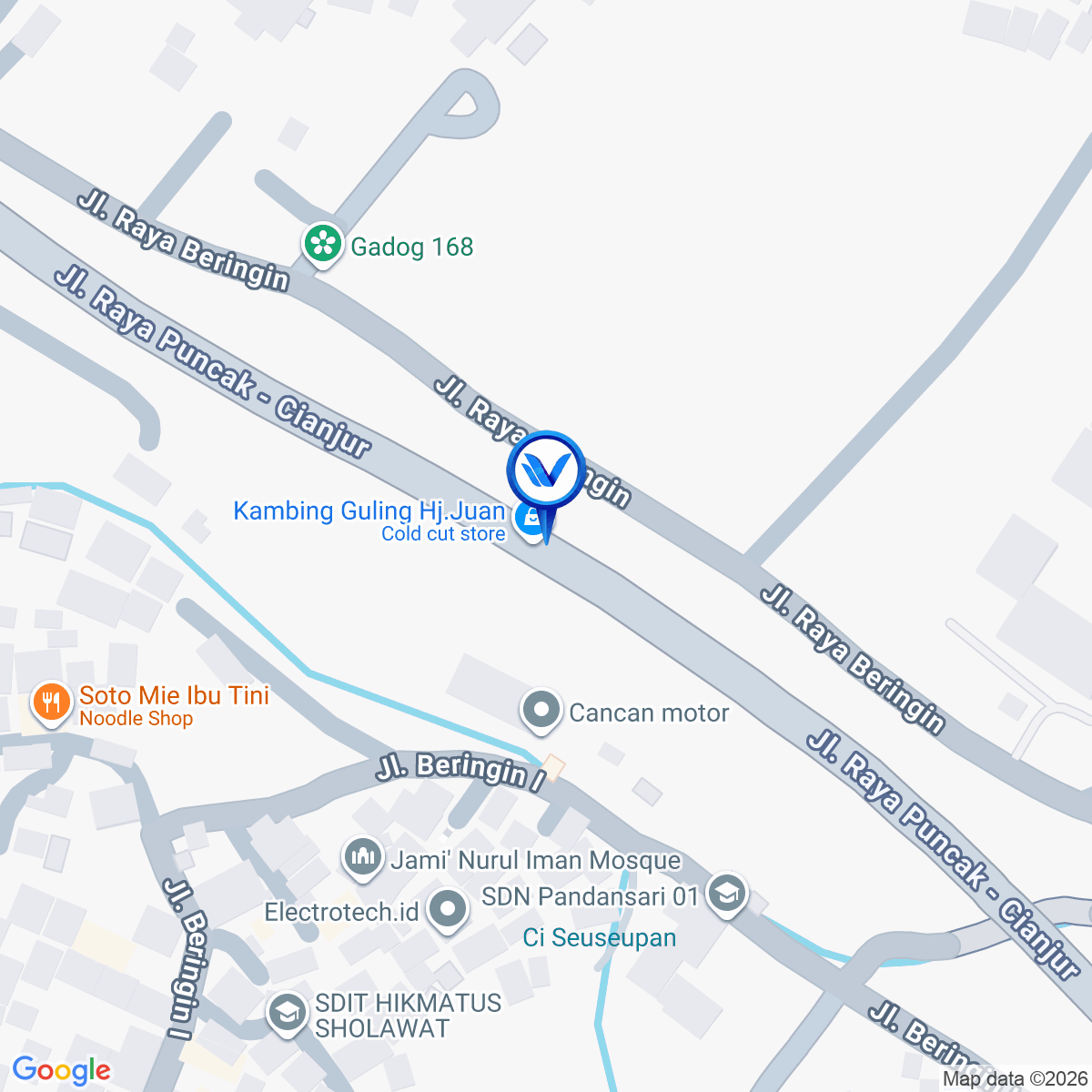 Peta Lokasi JL. Tol Jagorawi KM 47+050 A, Bogor