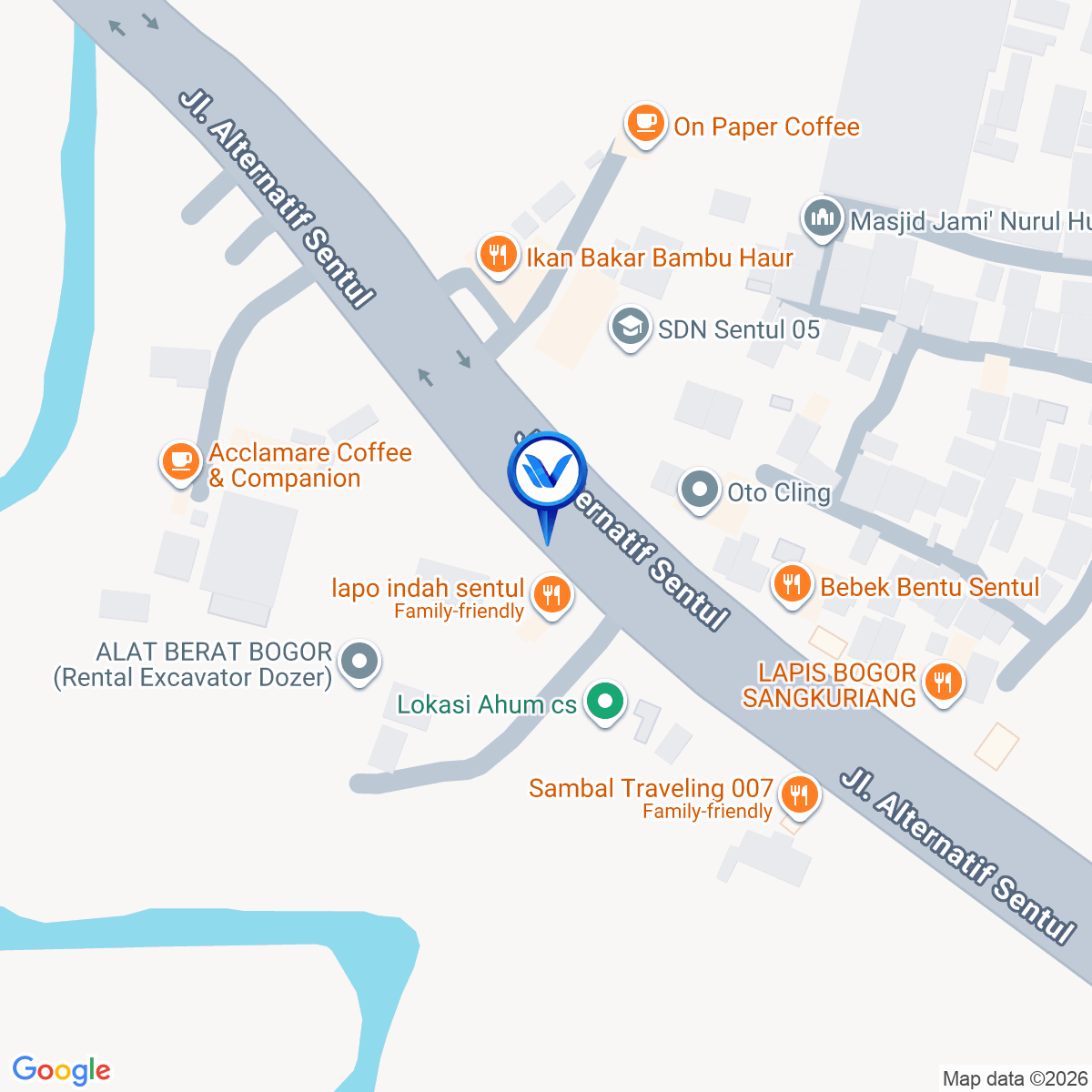Peta Lokasi JL. Alternatif Sentul (Kd Roda), Bogor