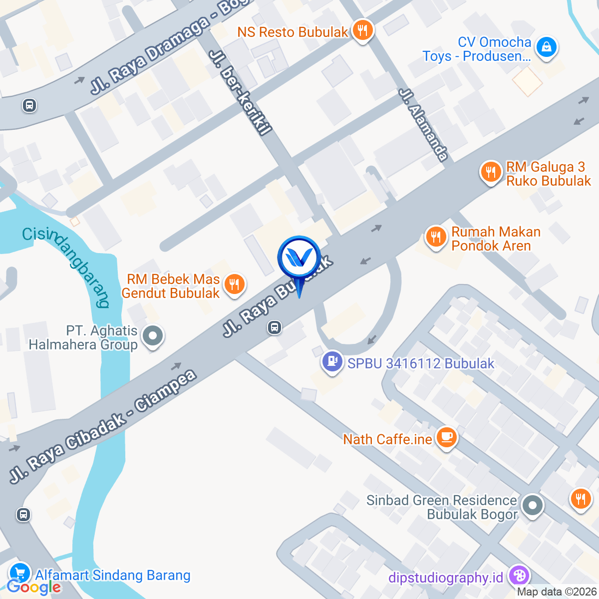 Peta Lokasi JL. Kh. Abdullah Bin Nuh (Dekat SPBU Bubulak), Bogor