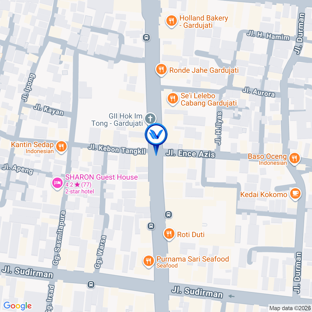 Peta Lokasi JL. Gardujati, Bandung