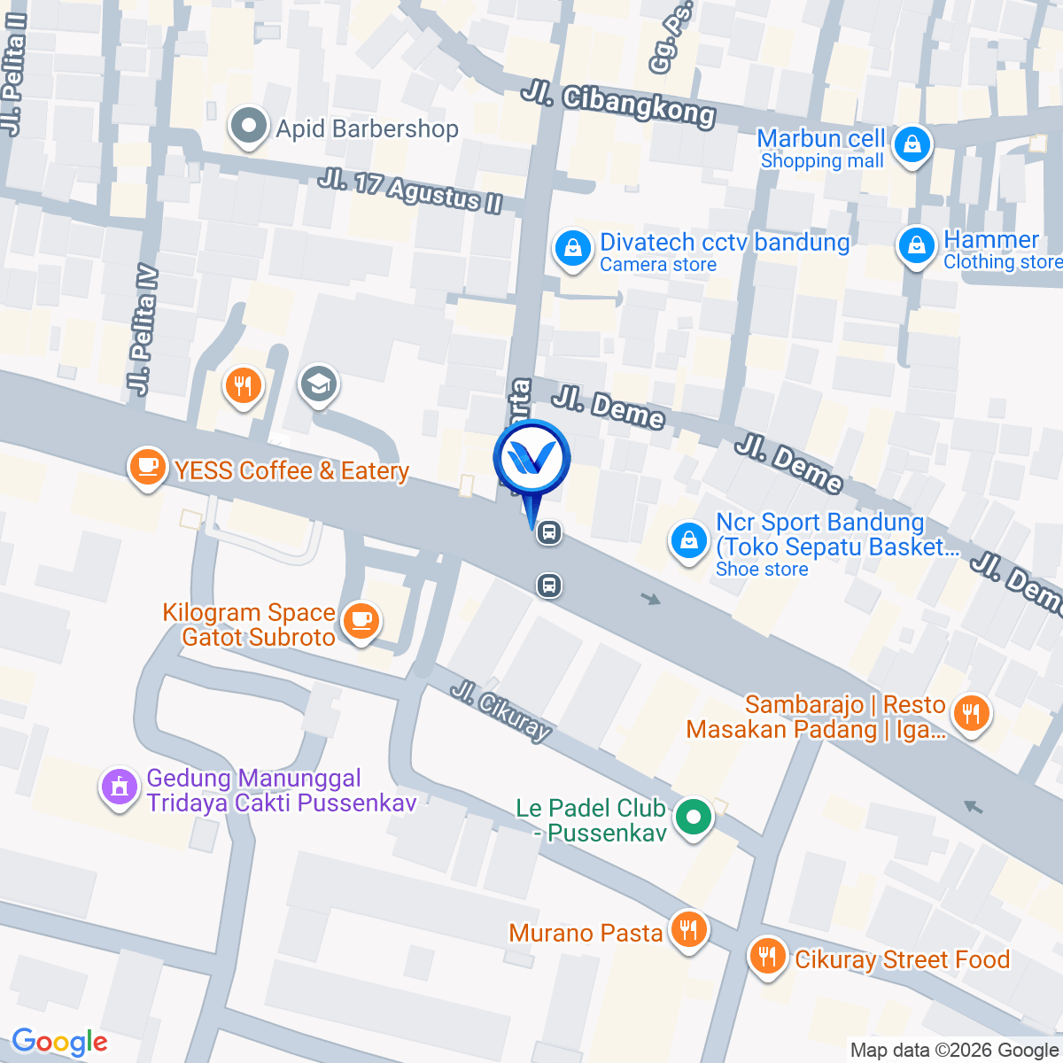 Peta Lokasi JL. Jend. Gatot Subroto Dpn No. 229, Bandung