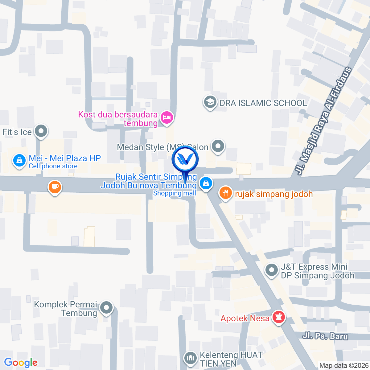 Peta Lokasi JL. BESAR TEMBUNG SIMP. JODOH, Medan