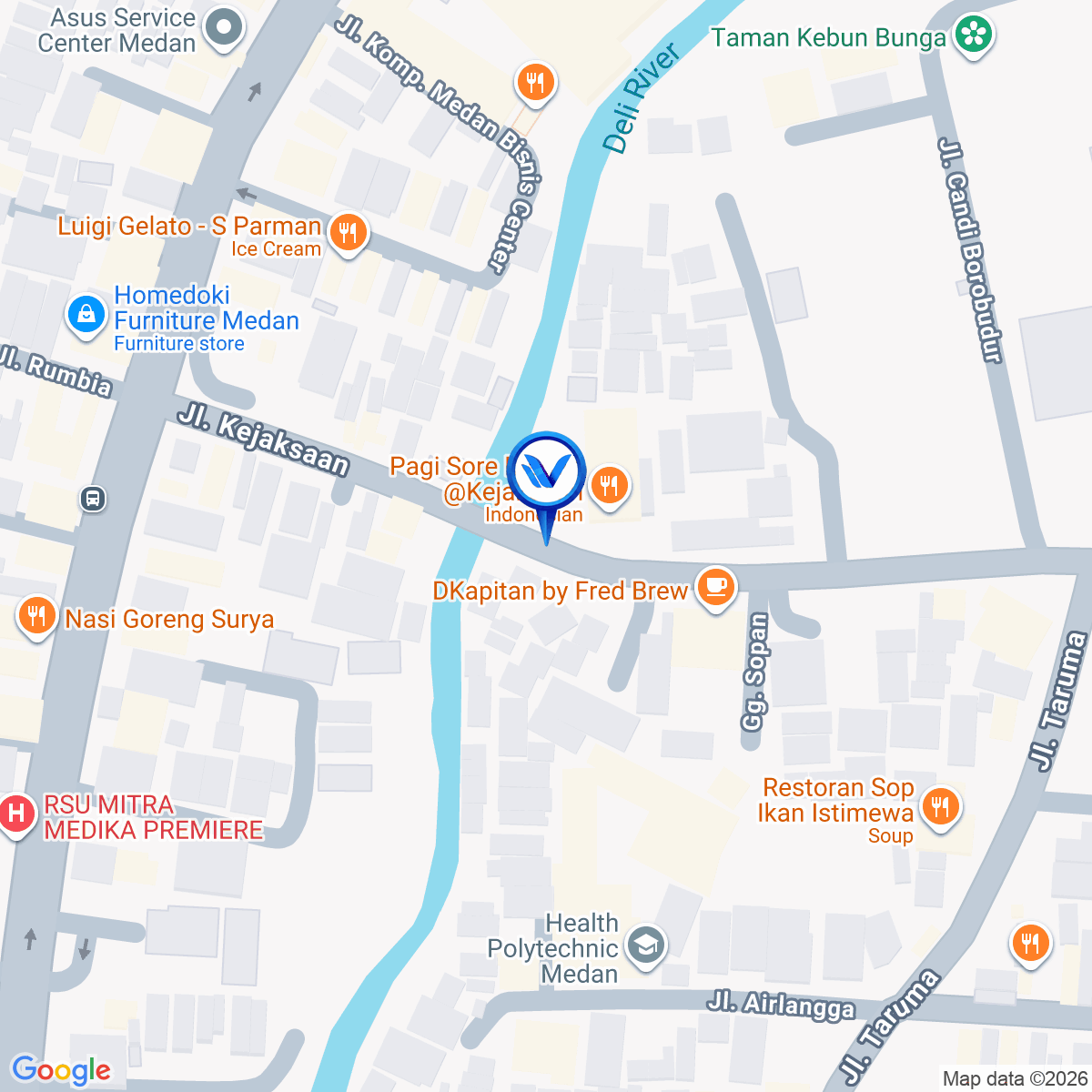 Peta Lokasi Jl. Kejaksaan, Medan