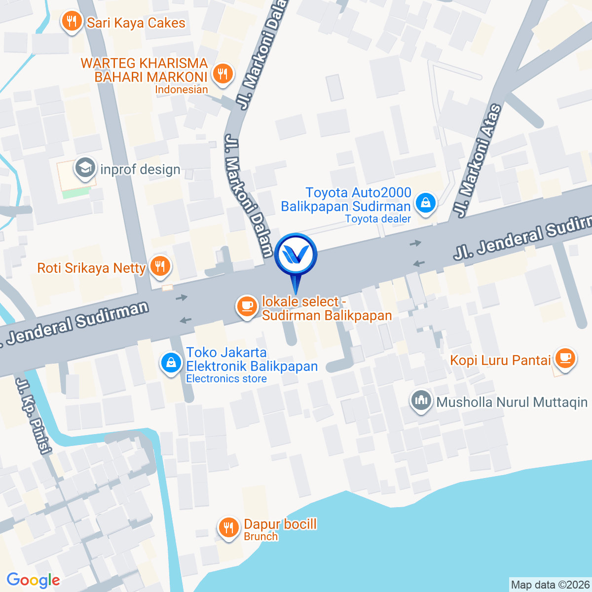 Peta Lokasi JL. Jend. Sudirman (RM. Shanghai), Balikpapan