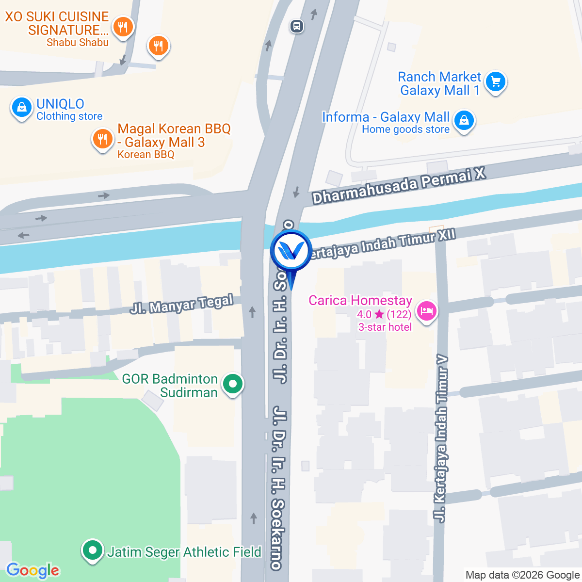 Peta Lokasi JL. Ir SOEKARNO - DHARMAHUSADA INDAH TIMUR (DEKAT GALAXY MALL), Surabaya