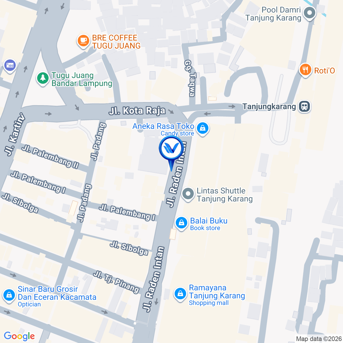 Peta Lokasi JL. RADEN INTAN DEPAN RAMAYANA DEPT STORE / PASAR TENGAH, BANDAR LAMPUNG