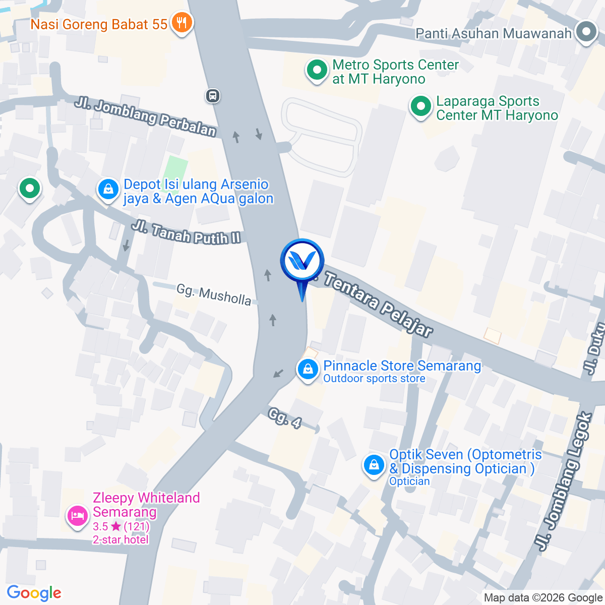 Peta Lokasi Jl. Dr. Wahidin (Pertigaan Java Mall), Semarang