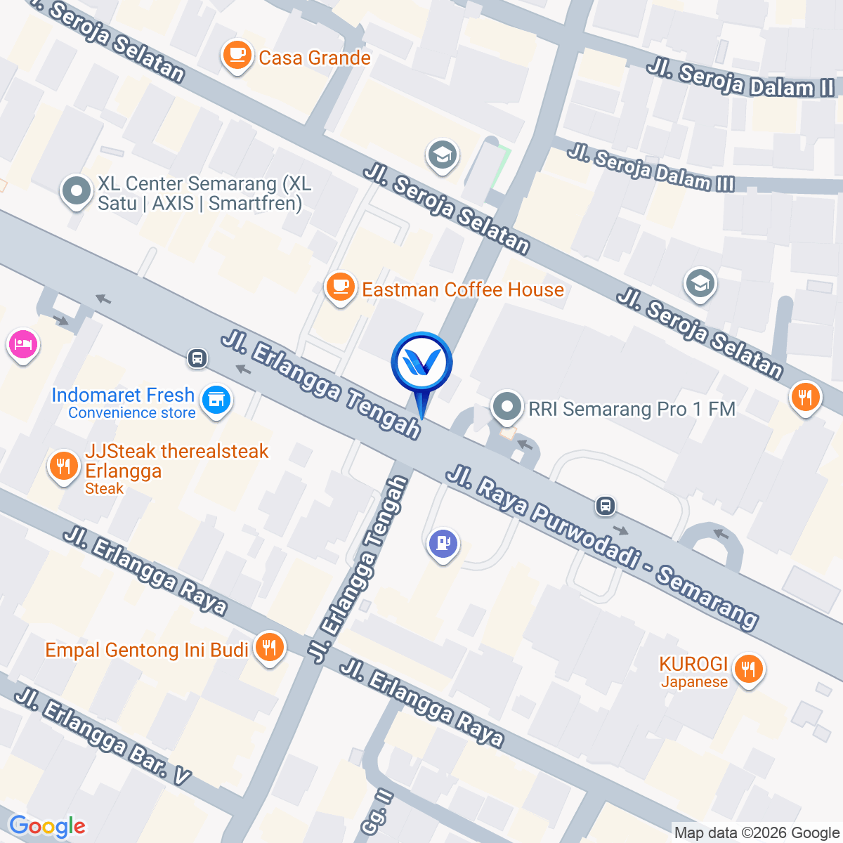 Peta Lokasi Jl. A. Yani (Perempatan RRI Semarang), Semarang