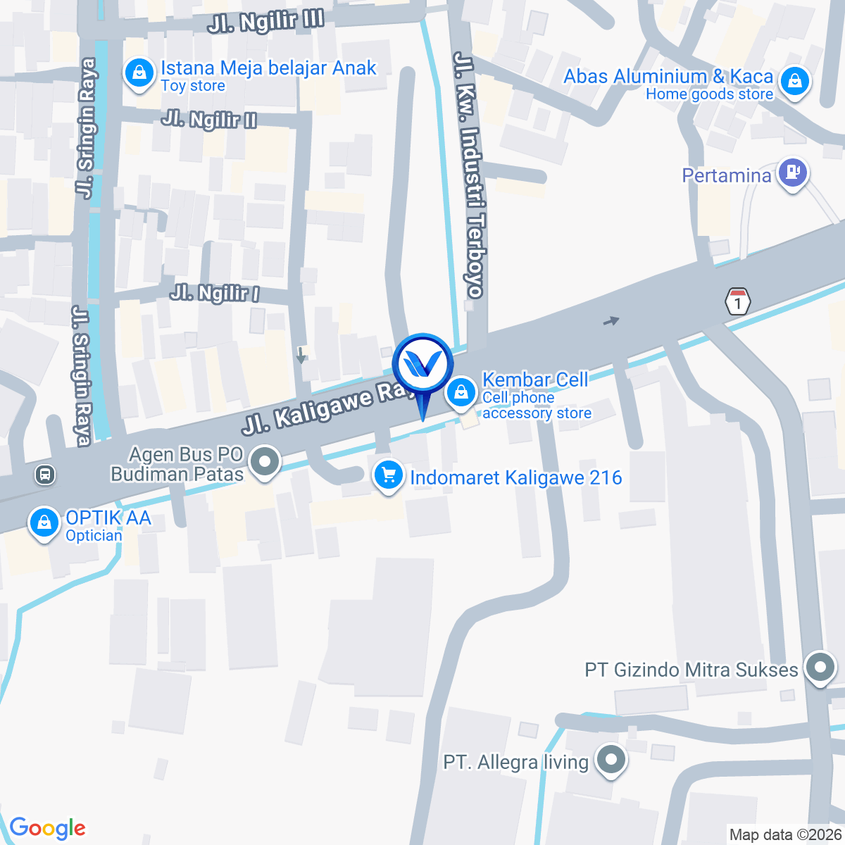 Peta Lokasi Jl. Raya Kaligawe (Depan Kawasan Industri Terboyo Barat - LIK), Semarang