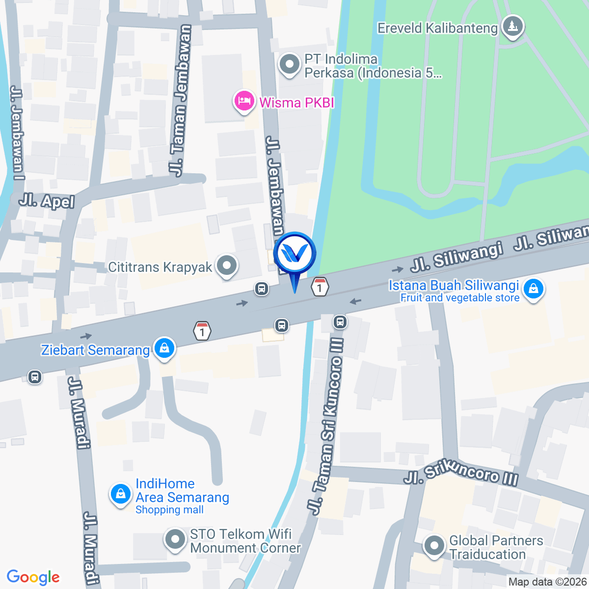 Peta Lokasi Jl. Siliwangi Depan Informa, Semarang