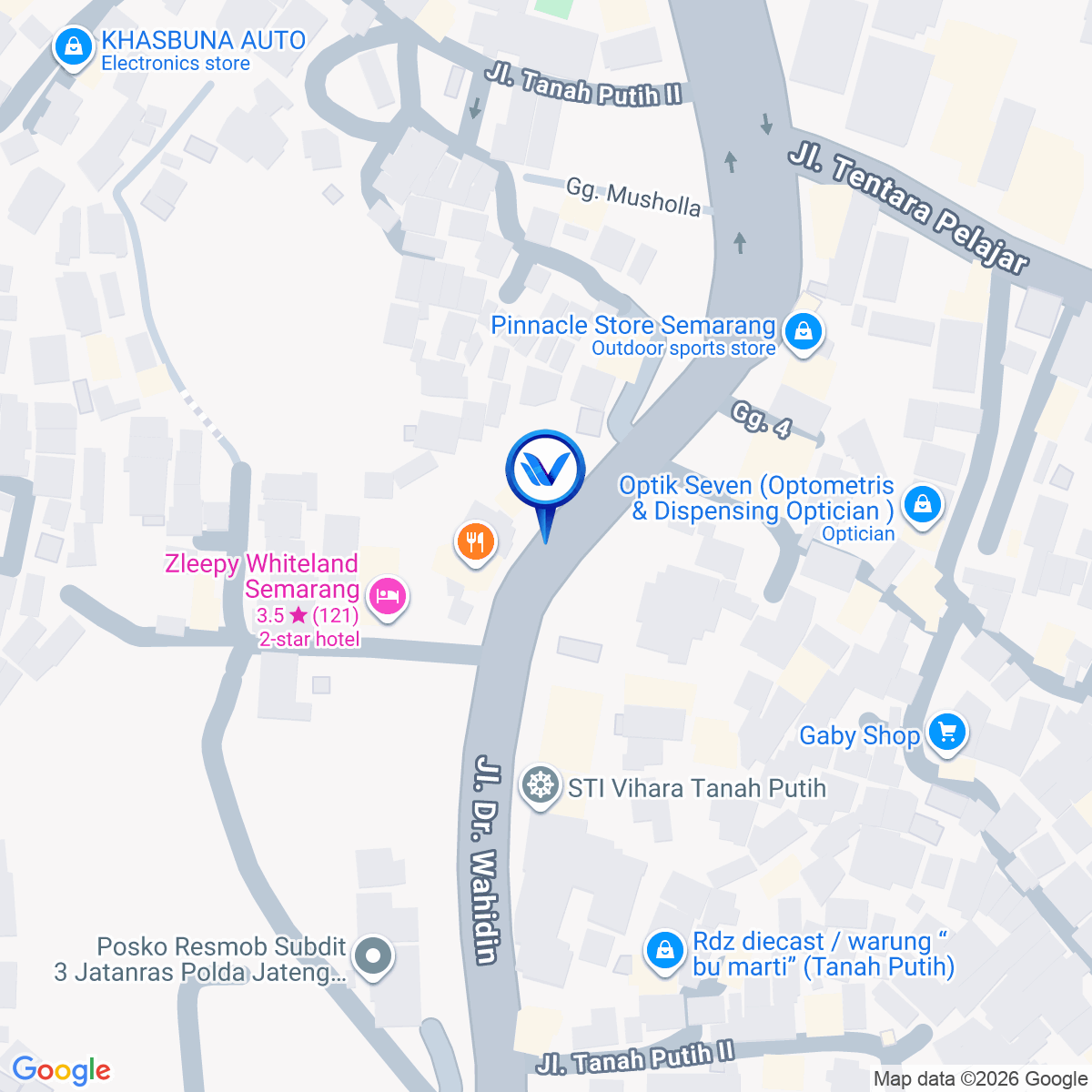 Peta Lokasi Jl. Dr. Wahidin (Dekat Java Mall), Semarang