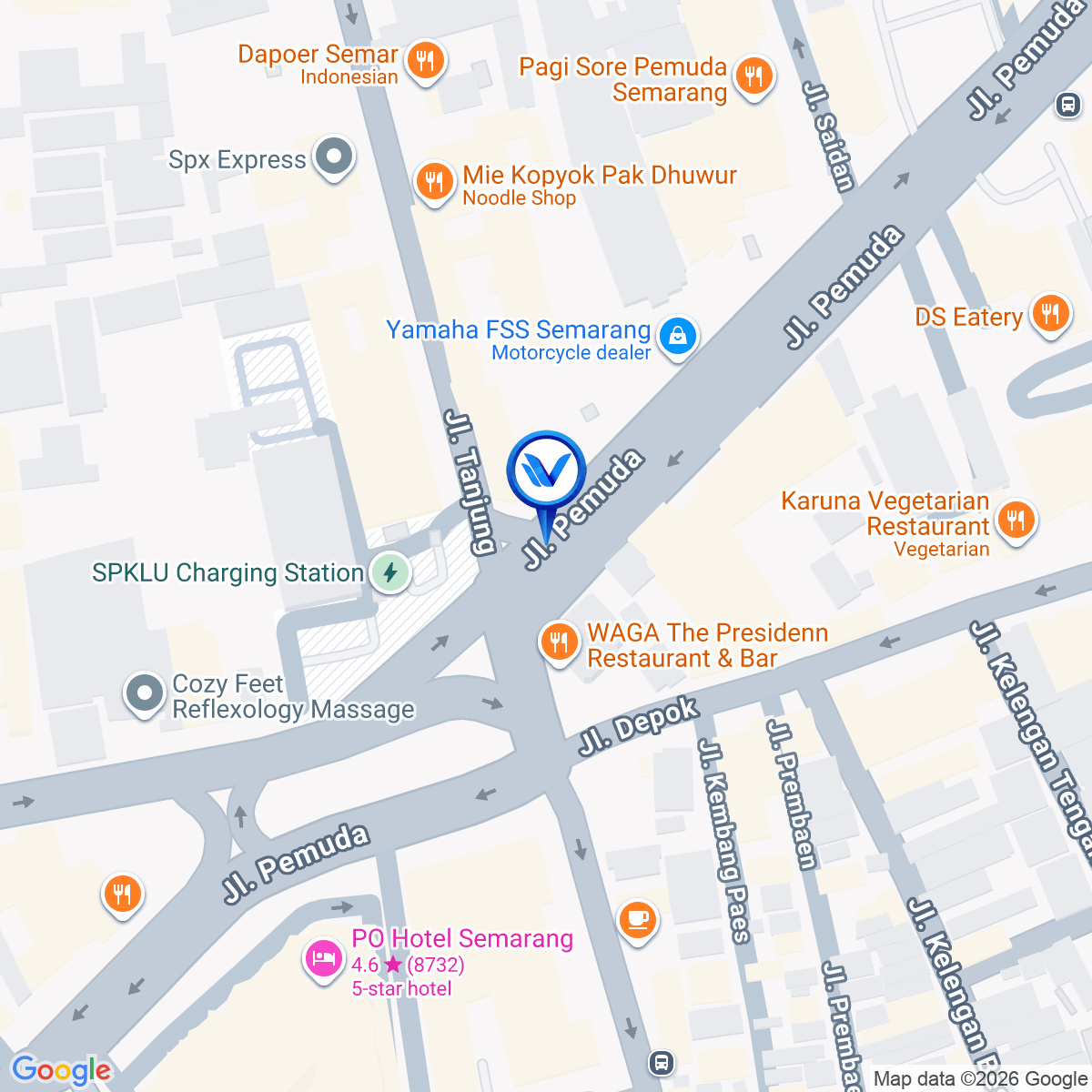 Peta Lokasi Jl. Pemuda/Tanjung, Semarang