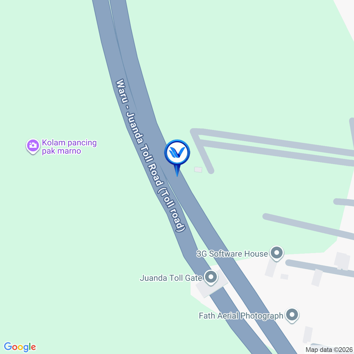 Peta Lokasi Jl. Tol Waru - Juanda, Sidoarjo