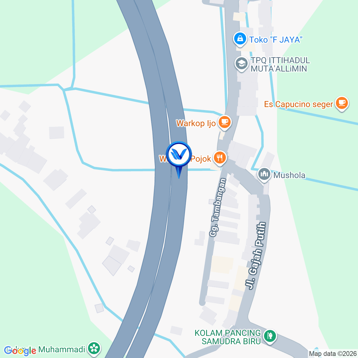 Peta Lokasi Jl. Tol Waru - Juanda, Sidoarjo