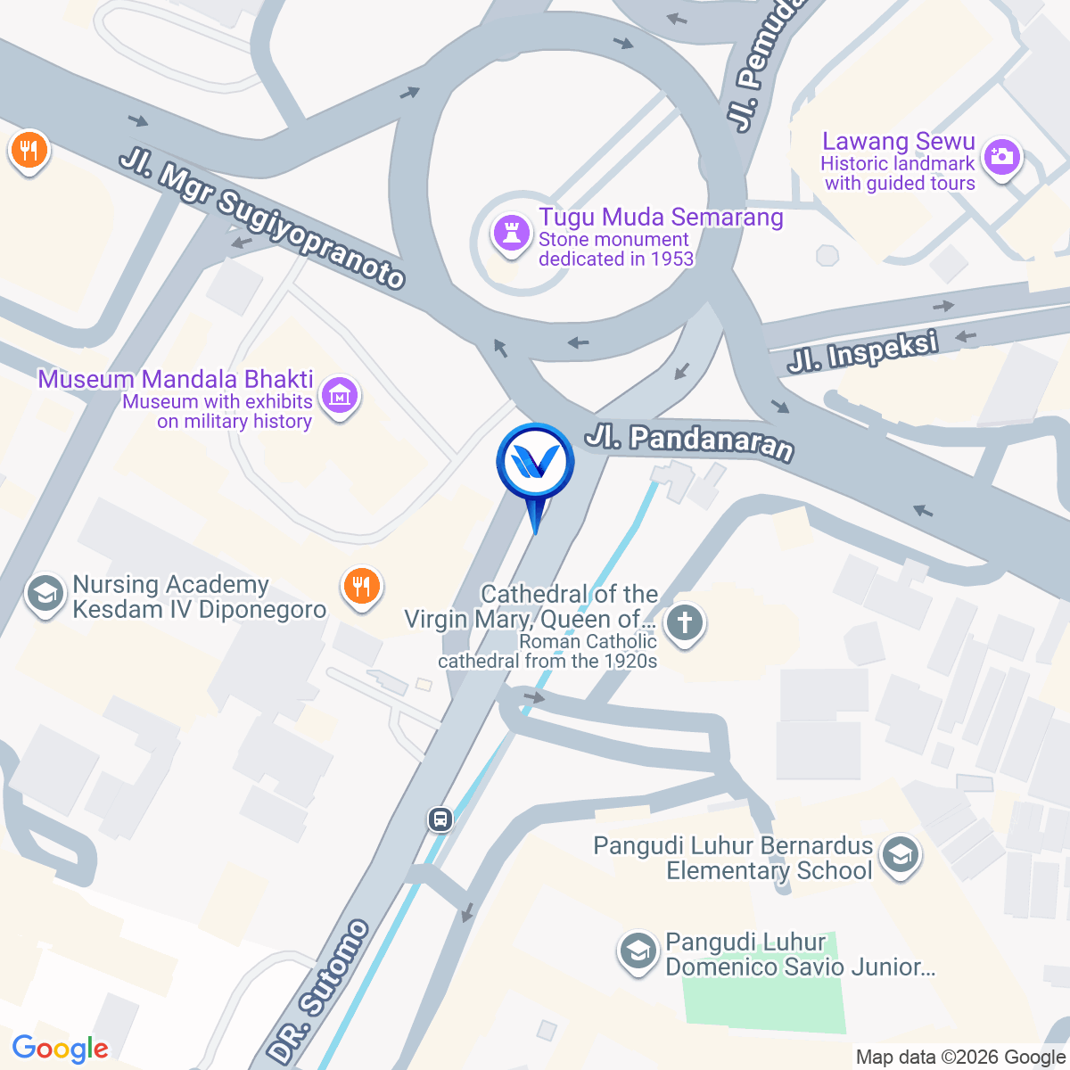 Peta Lokasi Jl. Dr Sutomo, Semarang