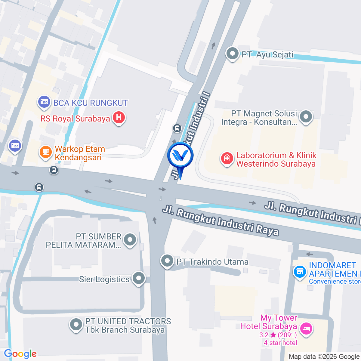 Peta Lokasi Jl. Rungkut Industri Raya I Depan Ruko Section One, Surabaya