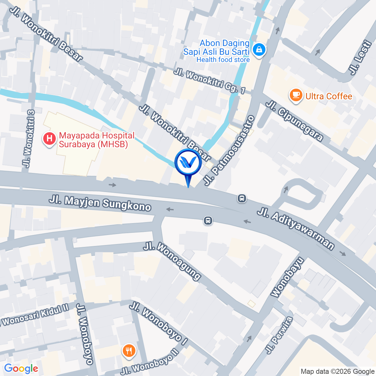 Peta Lokasi Jl. Mayjend Sungkono 4 (Akses Sutos), Surabaya