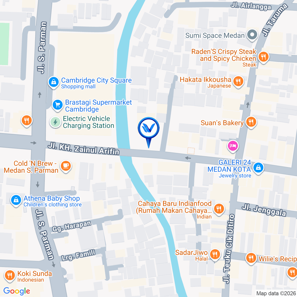 Peta Lokasi Jl. Zainul Arifin (Karaoke NAV), Medan