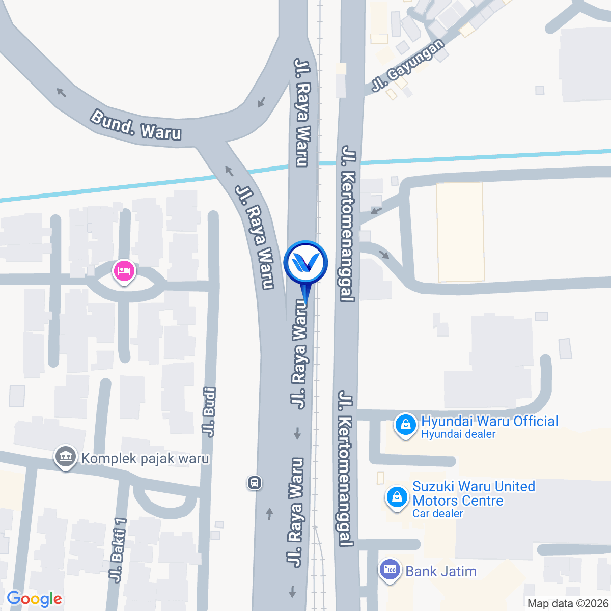 Peta Lokasi JL. Kedungrejo Timur - Waru Sidoarjo, Surabaya