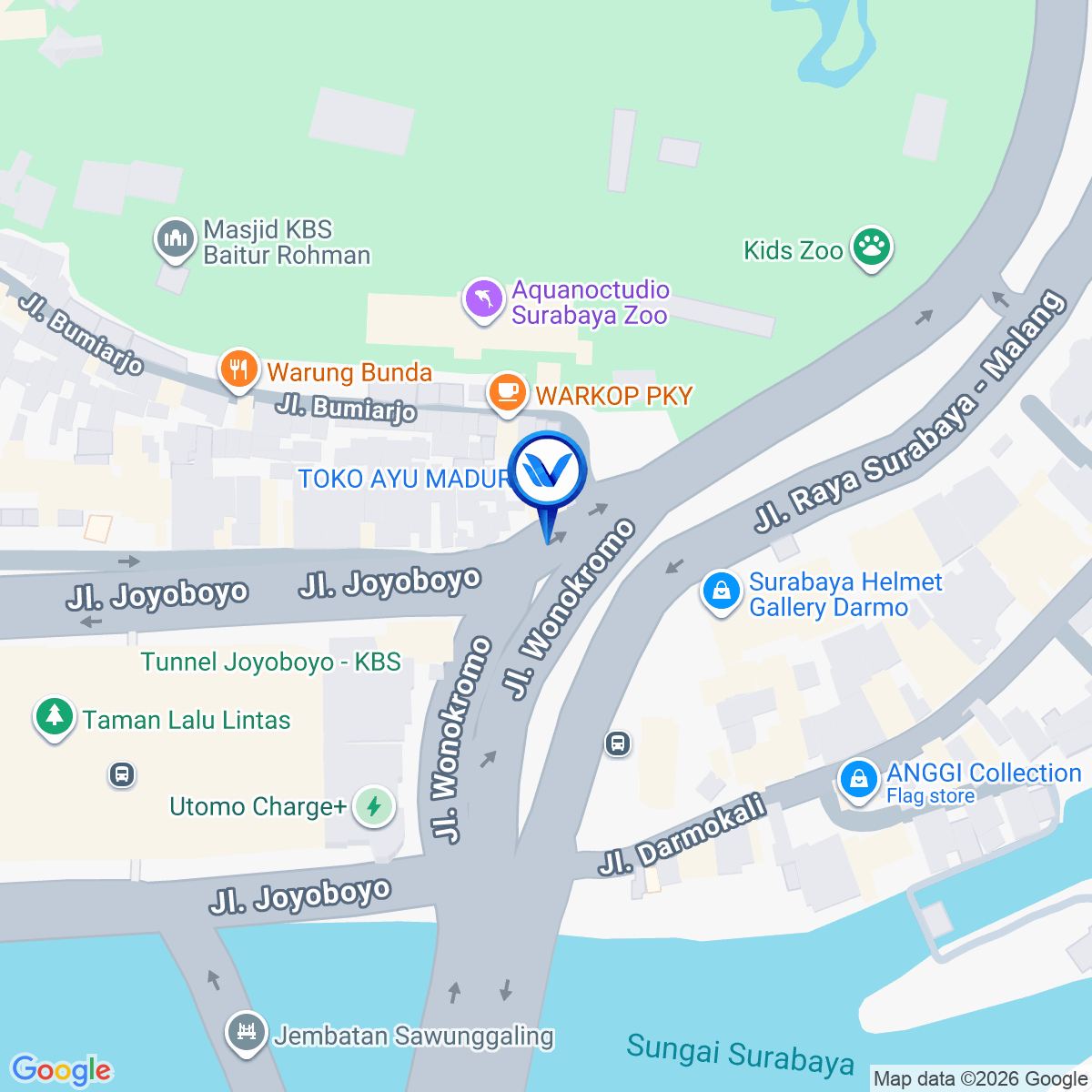 Peta Lokasi Jl. Wonokromo - Joyoboyo, Surabaya
