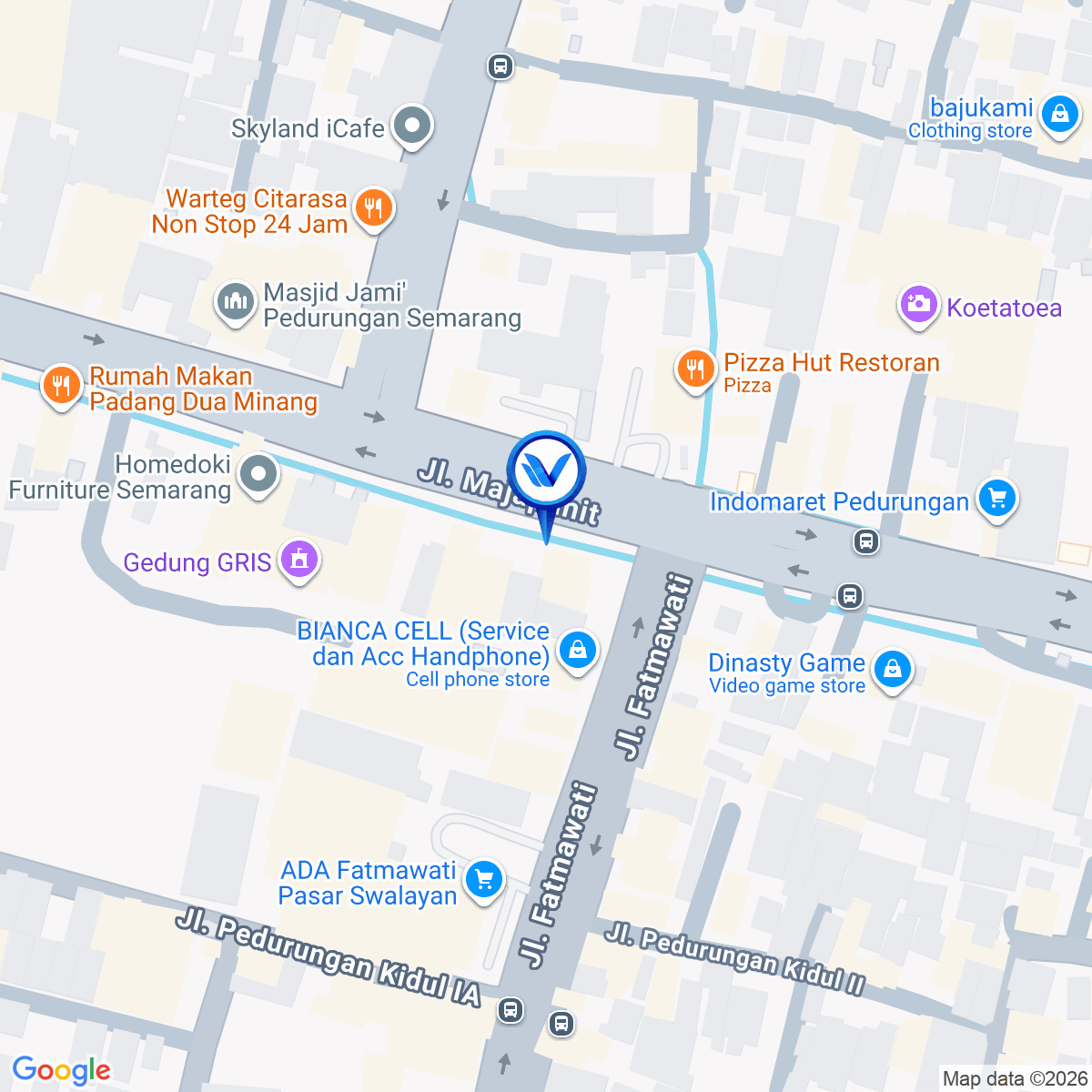 Peta Lokasi JL. MAJAPAHIT SEMARANG (PEDURUNGAN - FATMAWATI), Semarang